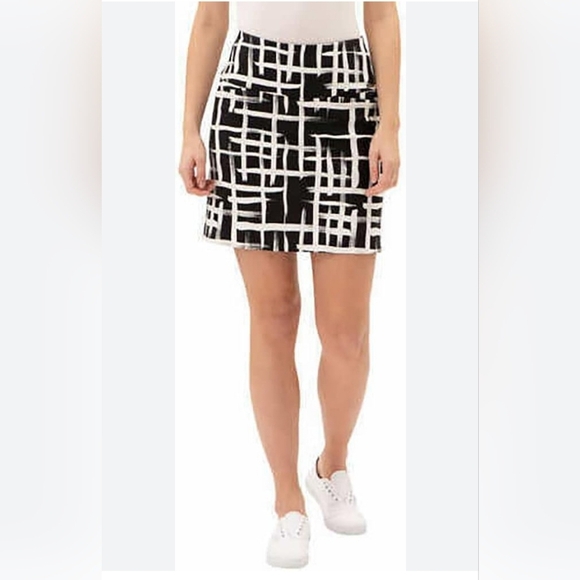 S.C. & Co. Skort Black White Check Athleisure size M new no tag - Picture 2 of 8